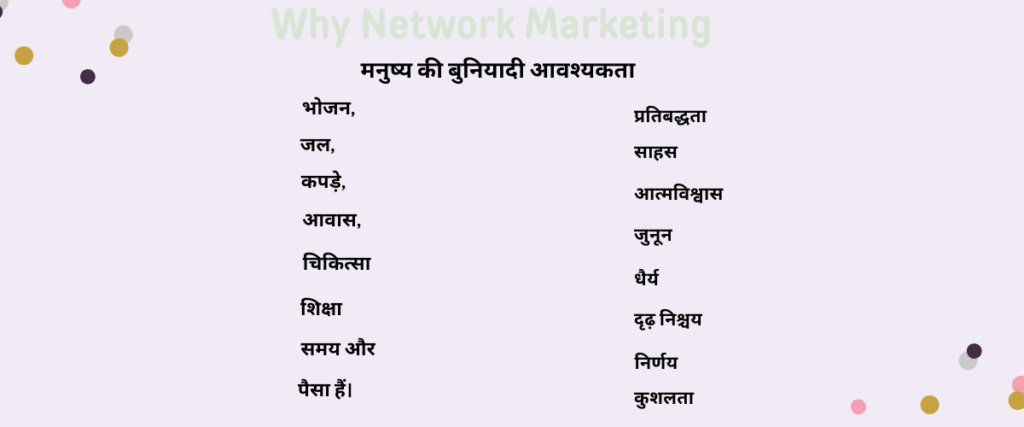 Why network marketing in hindi