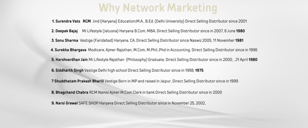 Proof of network marketing success
