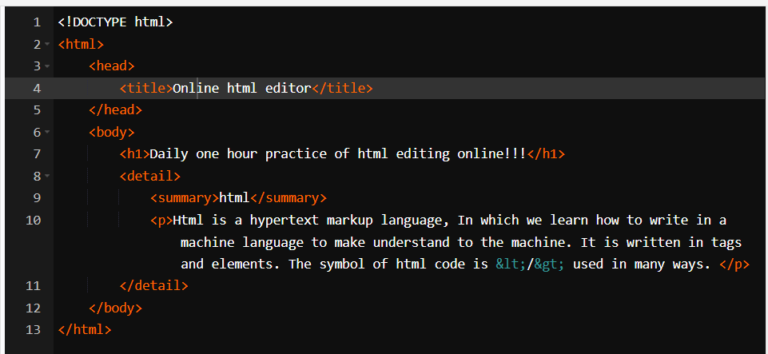 html title tag online